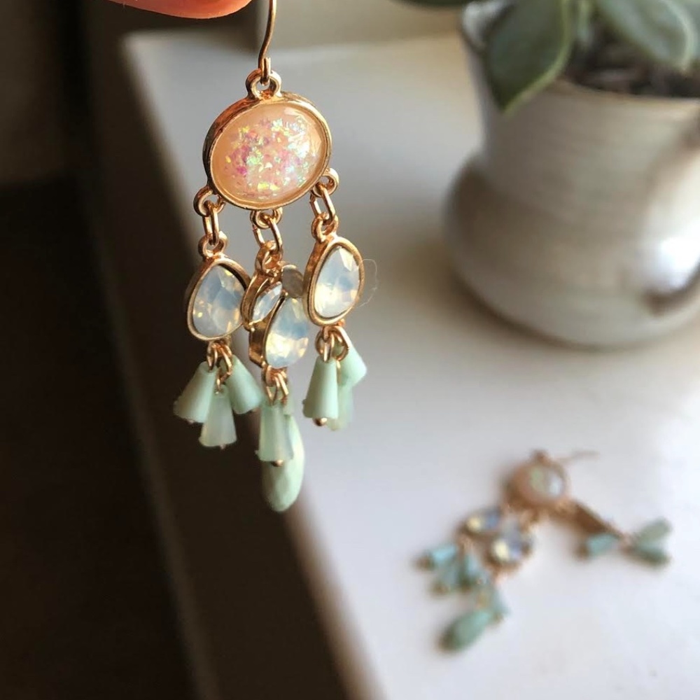 Opal Dangling Earrings